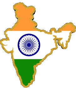 Map India Asia Flags 