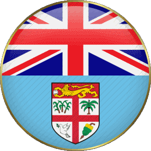 Rond Fidji Océanie Drapeaux 
