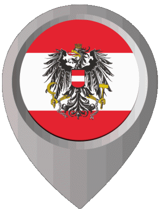 Perno di posizione Austria Europa Bandiere 