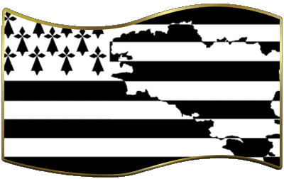 Rechteck Bretagne Regionen Frankreich Fahnen 