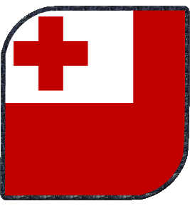 Carré Tonga Océanie Drapeaux 