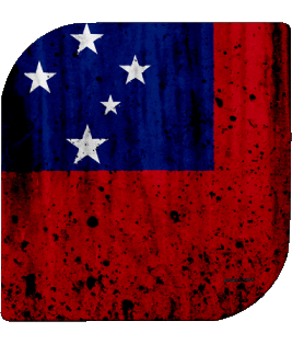 Carré Samoa Océanie Drapeaux 