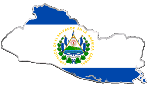 Carta Geografica Salvador America Bandiere 