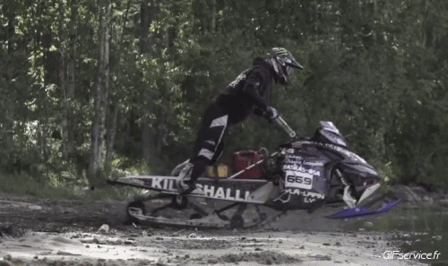 Fun - Win Schneemotorrad Transport Humor -  Fun 