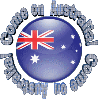 Map - Flag Come on Australia Inglés Mensajes 