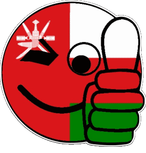 Smiley - OK Oman Asie Drapeaux 