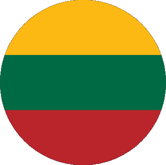 Tondo Lituania Europa Bandiere 