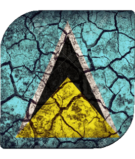 Quadrato Santa Lucia America Bandiere 