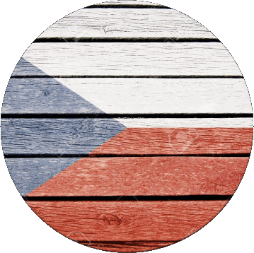 Round Czech Republic Europe Flags 