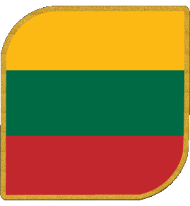 Square Lithuania Europe Flags 