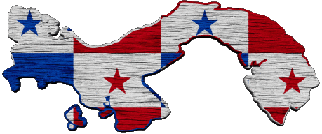 Carte Panama Amériques Drapeaux 
