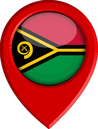 Perno di posizione Vanuatu Oceania Bandiere 