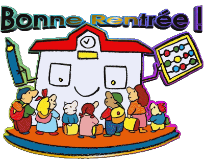 07 Sfondo trasparente Bonne Rentrée Francese Messagi 