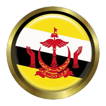 Rond - Anneaux Brunei Asie Drapeaux 
