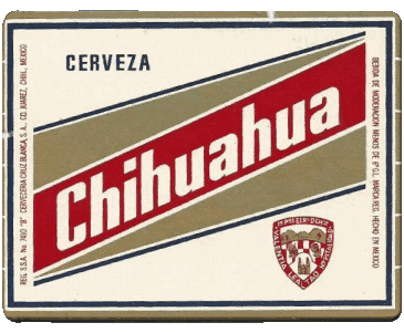 Chihuahua-Cerveza Mexico Cervezas Bebidas 