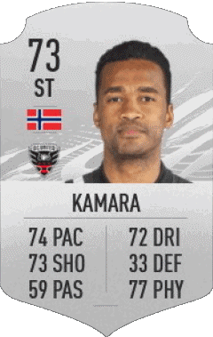 Ola Kamara Norvège F I F A - Joueurs Cartes Jeux Vidéo Multi Média 