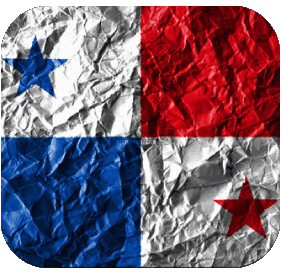 Square Panama America Flags 