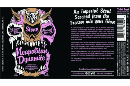 Neapolitan Dynamite-Neapolitan Dynamite Stone Brewing co USA Birre Bevande 