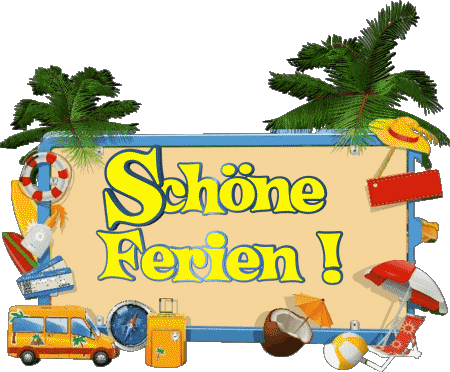 06 Fond Transparent Schöne Ferien Allemand Messages 