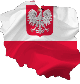 Carte Pologne Europe Drapeaux 