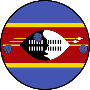 Rond Eswatini Afrique Drapeaux 