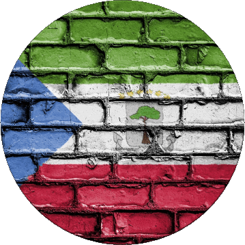 Tondo Guinea Equatoriale Africa Bandiere 