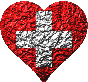 Cuore Svizzero Europa Bandiere 