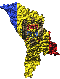 Map Moldova Europe Flags 