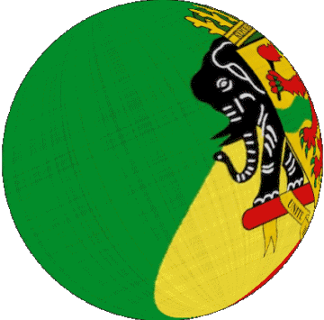 Esfera - Cubo Congo África Banderas 