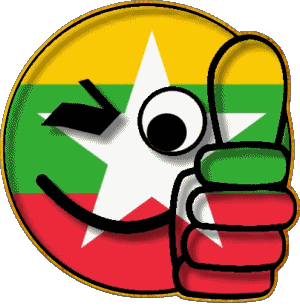 Faccina - OK Burma Asia Bandiere 