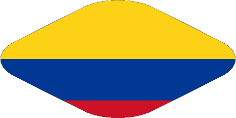 Ovale 02 Colombia America Bandiere 