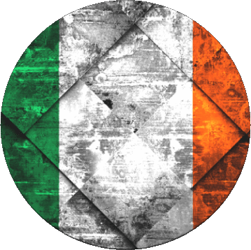 Rond Irlande Europe Drapeaux 