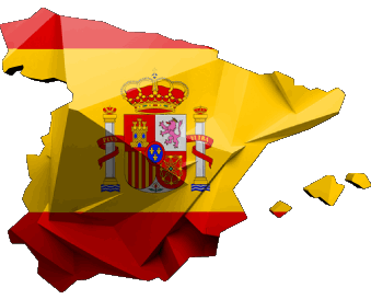 Map Spain Europe Flags 