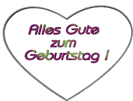 001 Herz Alles Gute zum Geburtstag Tedesco Messagi 