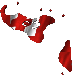 Map Tonga Oceania Flags 
