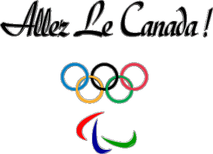 Jeux Olympiques Allez Le Canada Francese Messagi 