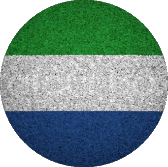 Rond Sierra Léone Afrique Drapeaux 