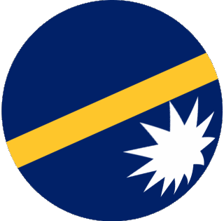 Sphere - Cube Nauru Océanie Drapeaux 