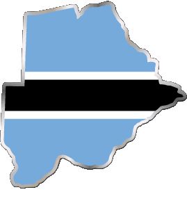 Diverso Botswana África Banderas 