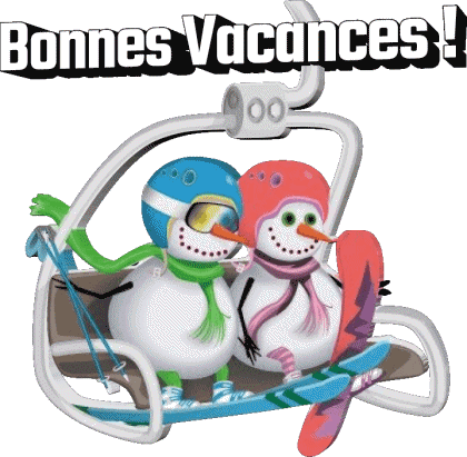 Serie 03 Bonnes Vacances Hiver French Messages 