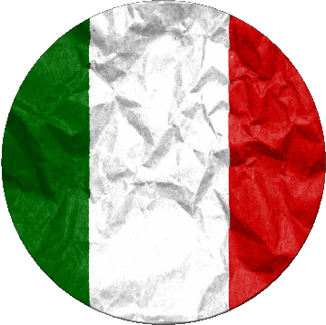 Tondo Nazionale Italia Europa Bandiere 