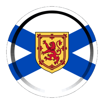 Round - Rings Scotland Europe Flags 