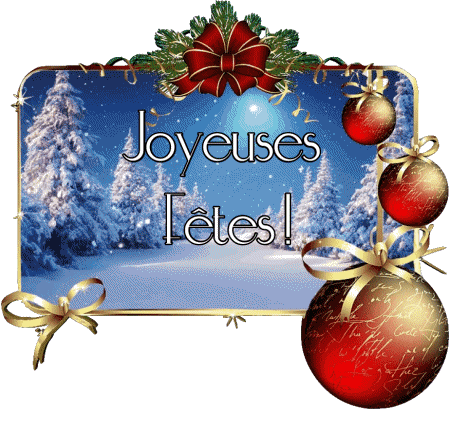 Serie 14 Joyeuses Fêtes (Noël) Francés Mensajes 