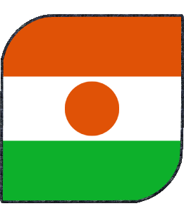 Quadrato Niger Africa Bandiere 