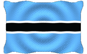 Welligkeit Botswana Afrika Fahnen 