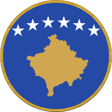 Round Kosovo Europe Flags 