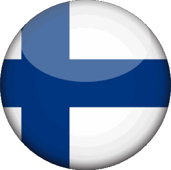 Rond Finlande Europe Drapeaux 