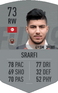 Bassem Srarfi Túnez F I F A - Jugadores  cartas Vídeo Juegos Multimedia 