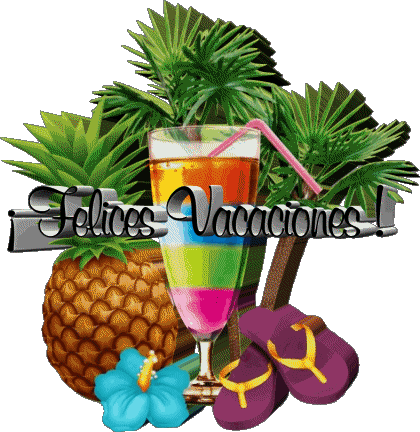 16 Fond Transparent Felices Vacaciones Espagnol Messages 