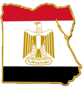 Carte Egypte Afrique Drapeaux 